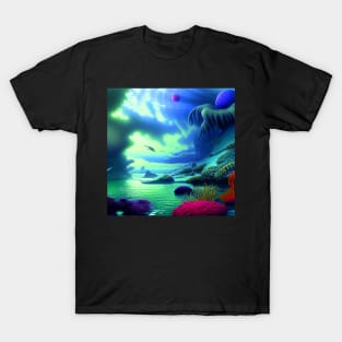 Fantasy Imaginary Seascape, Amazing Nature T-Shirt